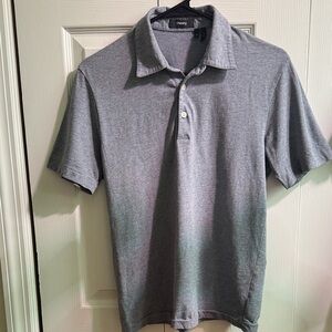 Theory Men's Polo in Heather Gray